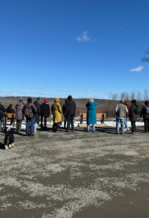 Participants in the 2024 Great Backyard Bird Count at Great Swamp National Wildlife Refuge