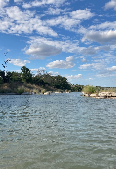 San Saba River in Central Texas