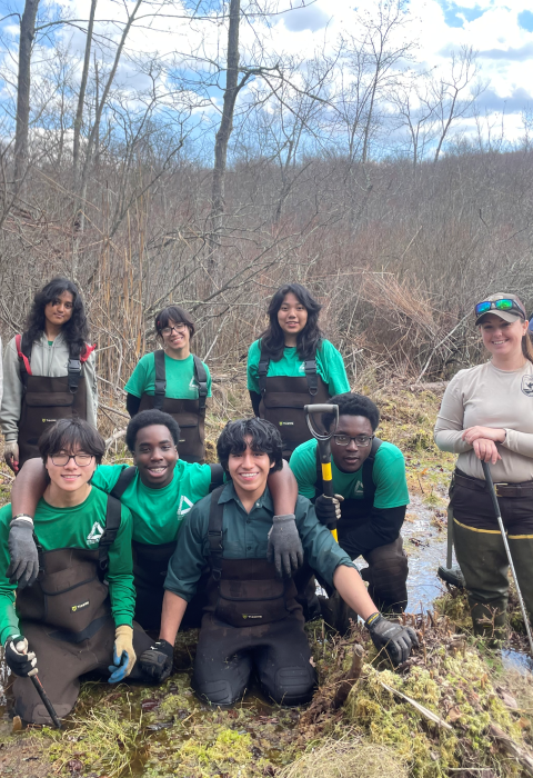 Groundwork Hudson Valley Green Team Group Picture Wallkill River National Wildlife Refuge 