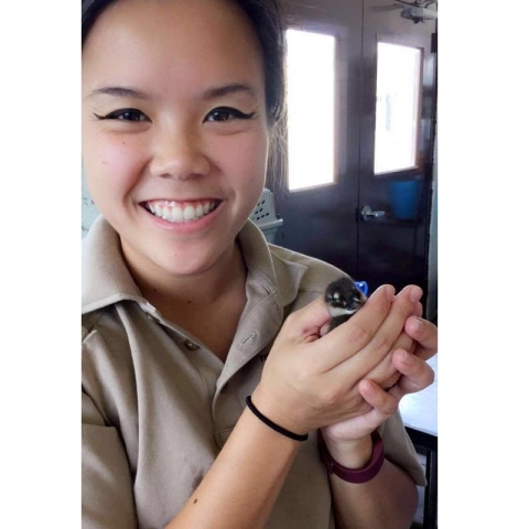 jennifer holding lesser scaup