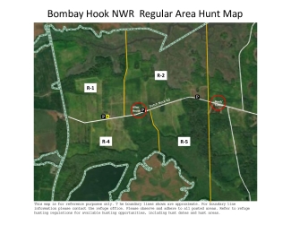 Bombay Hook Regular Area Hunt map