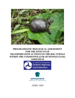 Bog Turtle PennDOT Programmatic Documents - Pennsylvania