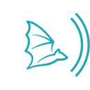 Illustration of bat with text reading "Bat Conservation International."