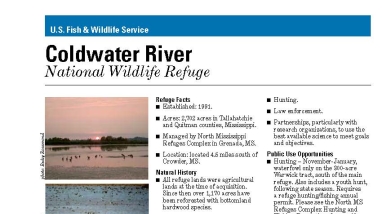In image of the refuge fact sheet.