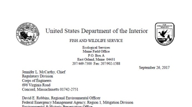 Programmatic Biological Opinion cover letter