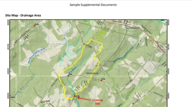 Sample supplemental documents - map
