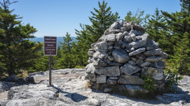 Image of sign next to overlook at Wapack NWR