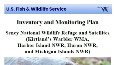 Cover page of the Inventory and Monitoring Plan