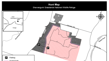 2024 Shawangunk Grasslands National Wildlife Refuge Hunt Boundary Map