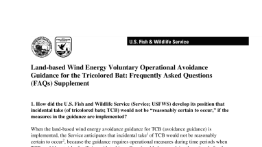 Final TCB FAQ Wind Avoidance Guidance