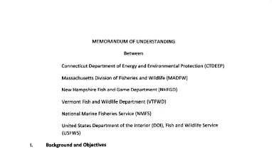 Connecticut River Migratory Fish Restoration Cooperative Agreement