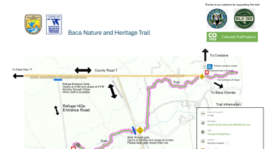 Baca Refuge Nature & Heritage Trail Map