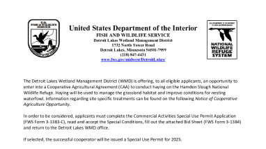 2025 Hamden Slough NWR Haying Package