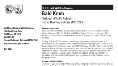 Bald Knob National Wildlife Refuge Public Use Regulations