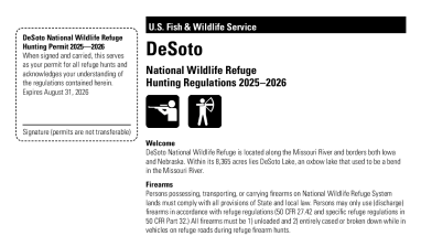 DeSoto 2025-2026 Hunt Brochure