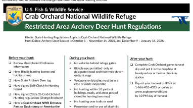 Archery Deer Restricted Area Hunt Map and Regulations