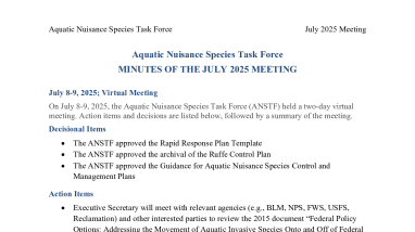 July 2025 ANSTF Meeting Minutes