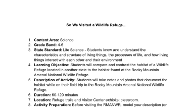 So We Visited a Wildlife Refuge... (4-6)