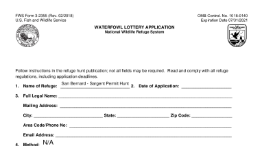 Waterfowl Lottery Application