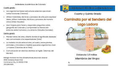 Rocky Mountain Arsenal NWR Grades 4-5 Teacher Led Trail Hike Spanish.pdf