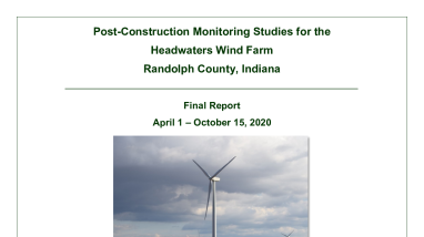 Headwaters Wind Farm PCM Report 2020