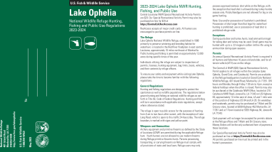 2023 Lake Ophelia NWR Hunting, Fishing and Public Use Brochure .pdf