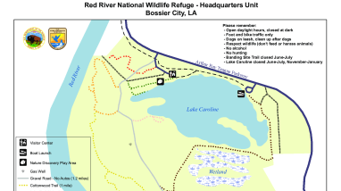 Red River NWR Trails Map