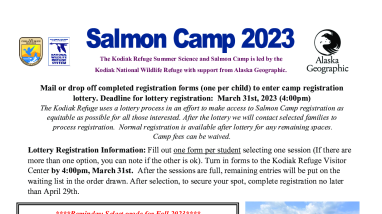 2023 Salmon Camp Flyer Kodiak