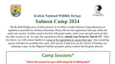 2024 Salmon Camp Flyer