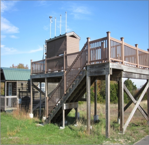 Air Quality Monitoring Station at Edwin B. Forsythe NWR