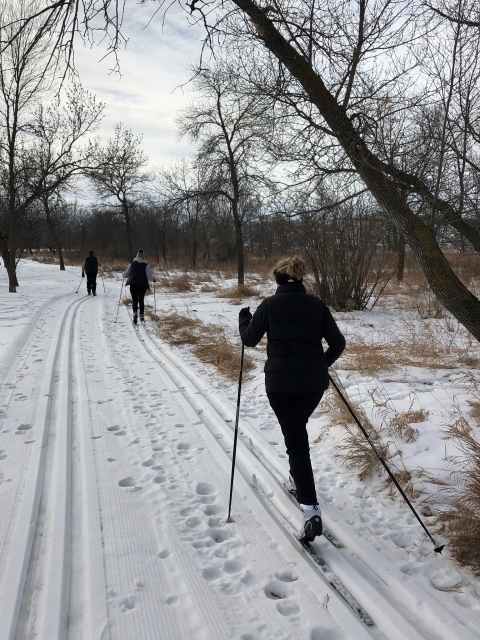 Garrison Dam ski trails