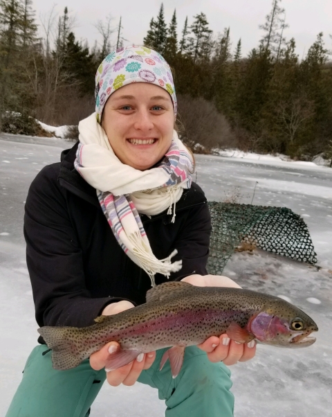 sierra latham holding a fish