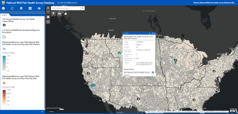 Wild Fish Health Survey Mapper data