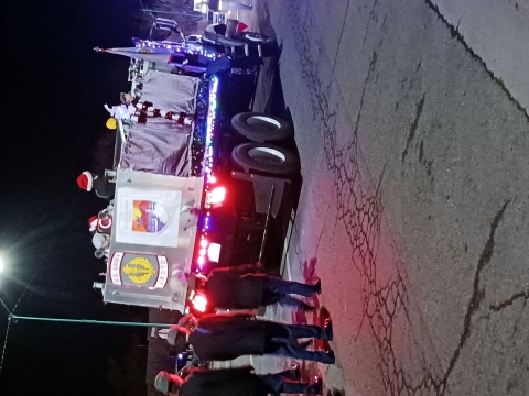 Hotchkiss NFH drives in the local holiday parade