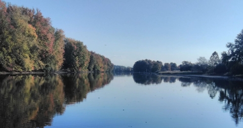 Part of the canal located at the Montezuma Wildlife Refuge