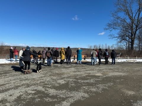 Participants in the 2024 Great Backyard Bird Count at Great Swamp National Wildlife Refuge
