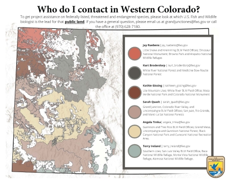 Western Colorado Biologist Contact by Public Land