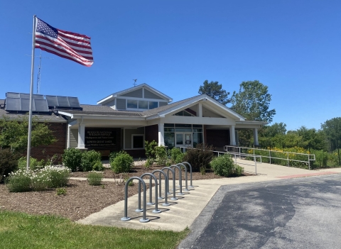 Front of the Iroquois National Wildlife Refuge Visitor Center