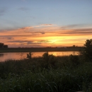 Setting sun over Big Lake