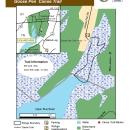 A map of the Goose Pen Canoe Trail.