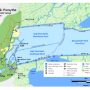 A map of Edwin B. Forsythe National Wildlife Refuge Headquarters, Facilities, Wildlife Drive, and Trails.