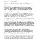 Spring-Summer Migratory Bird Harvest 2024 -FONSI