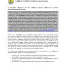 Conservation Measures for the Antillean manatee for marine events
