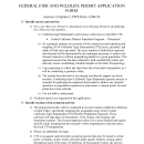 Example Specialized Recovery Permit Application