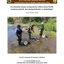 Do elevated stream temperatures affect larval Pacific Lamprey growth, burrowing behavior or physiology?