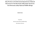 Minnesota Valley National Wildlife Refuge Draft Environmental Assessment and Compatibility Determination for Issuing Right-of-Way Permits to the Minnesota Department of Natural Resources for the Minnesota Valley State Trail