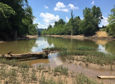 Highland Dam Removal Site on the West Fork River in West Virginia