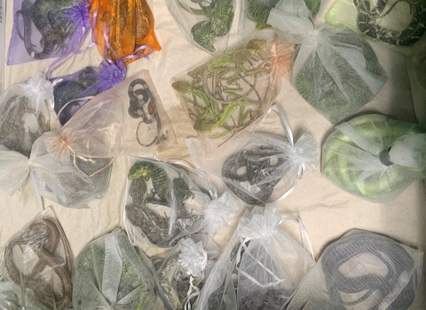 snakes wrap in individual bags