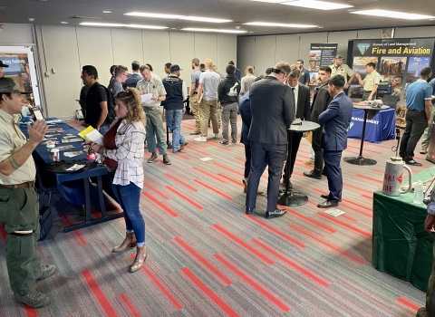 people at career fair