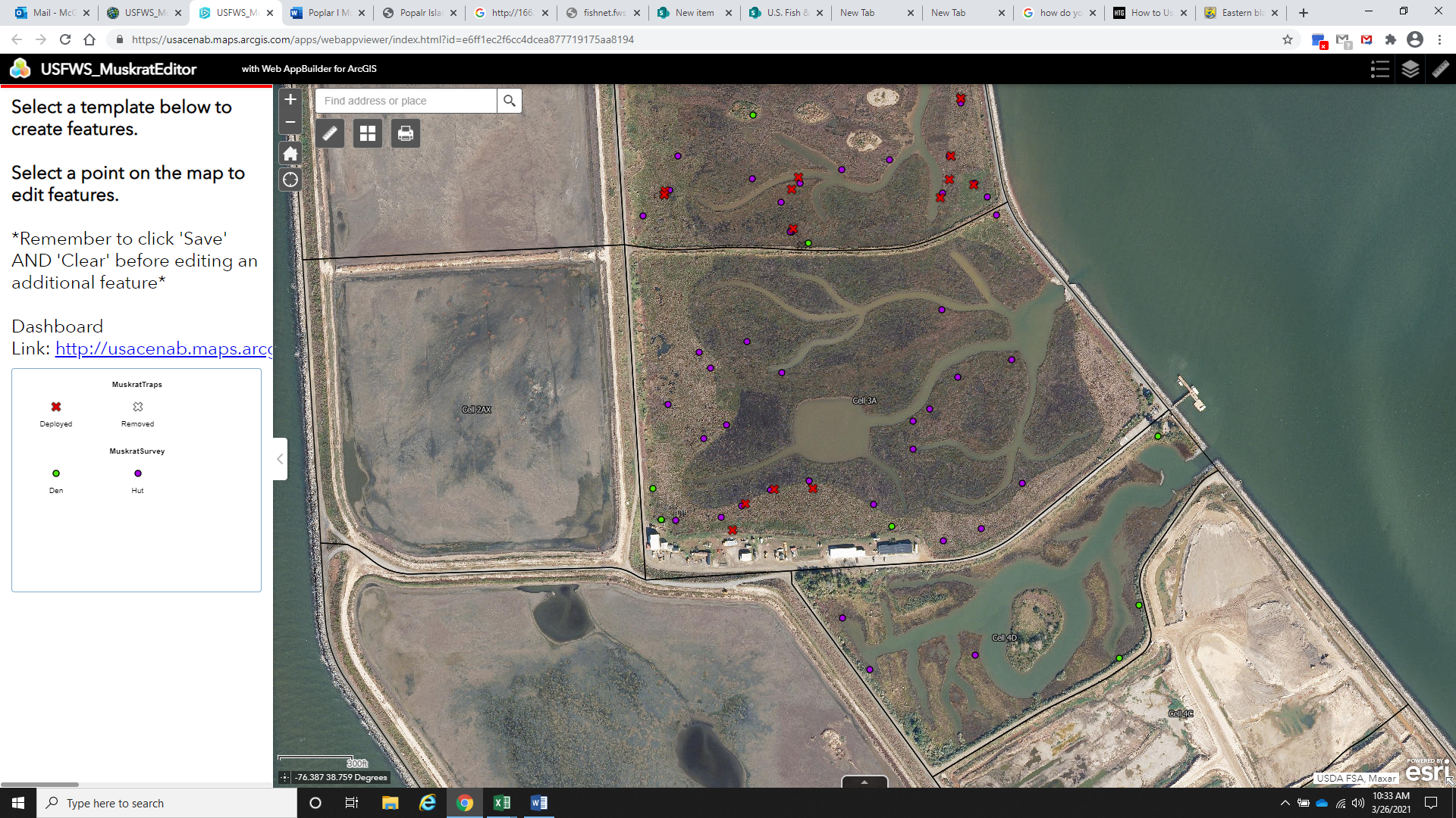 Muskrat huts map | FWS.gov
